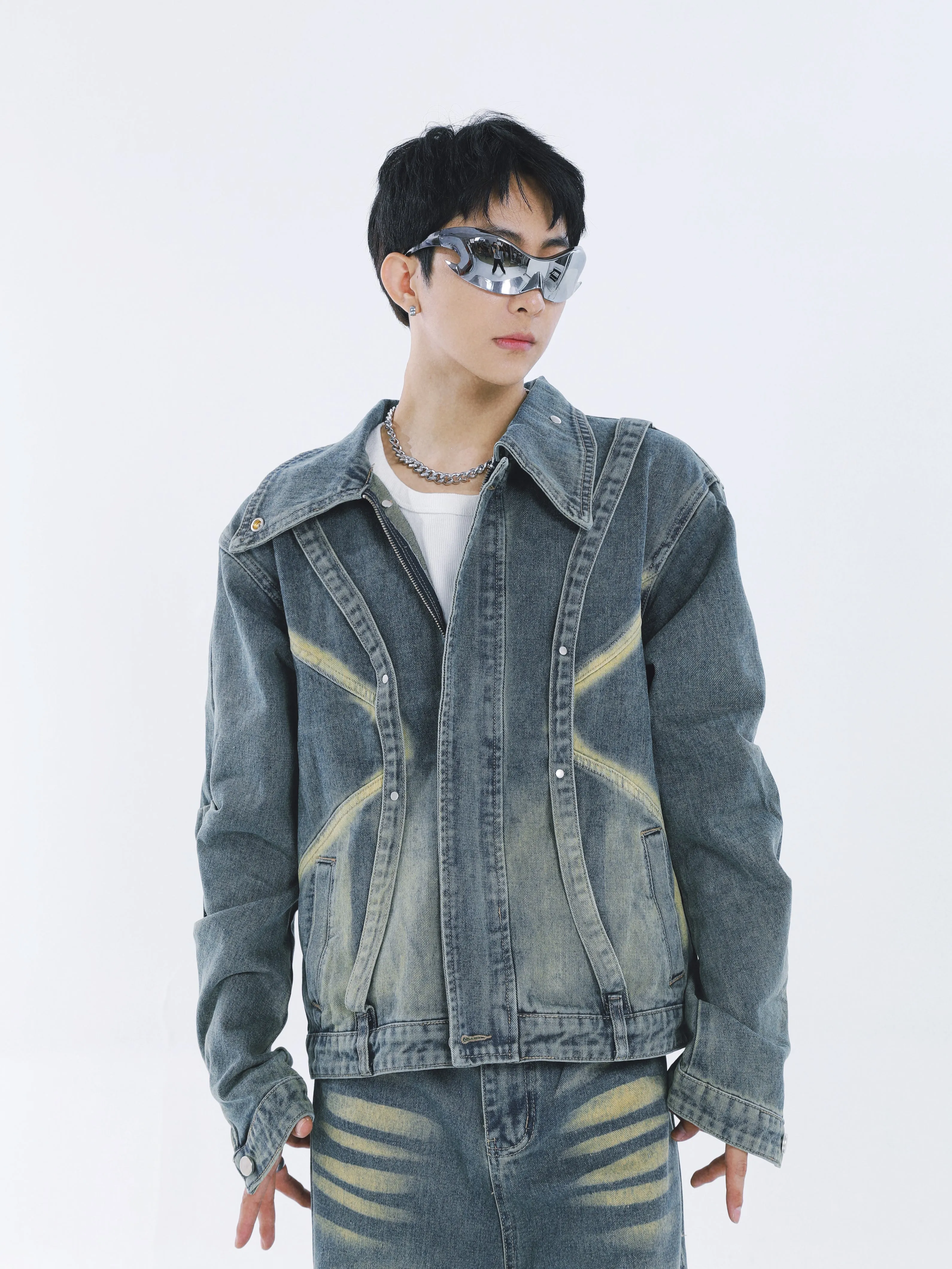 【23s September.】Vintage washed denim suit