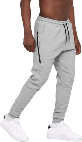 A WATERWANG Men's Slim Jogger Pants, Tapered Athletic Sweatpants for Jogging Running Exercise Gym Workout