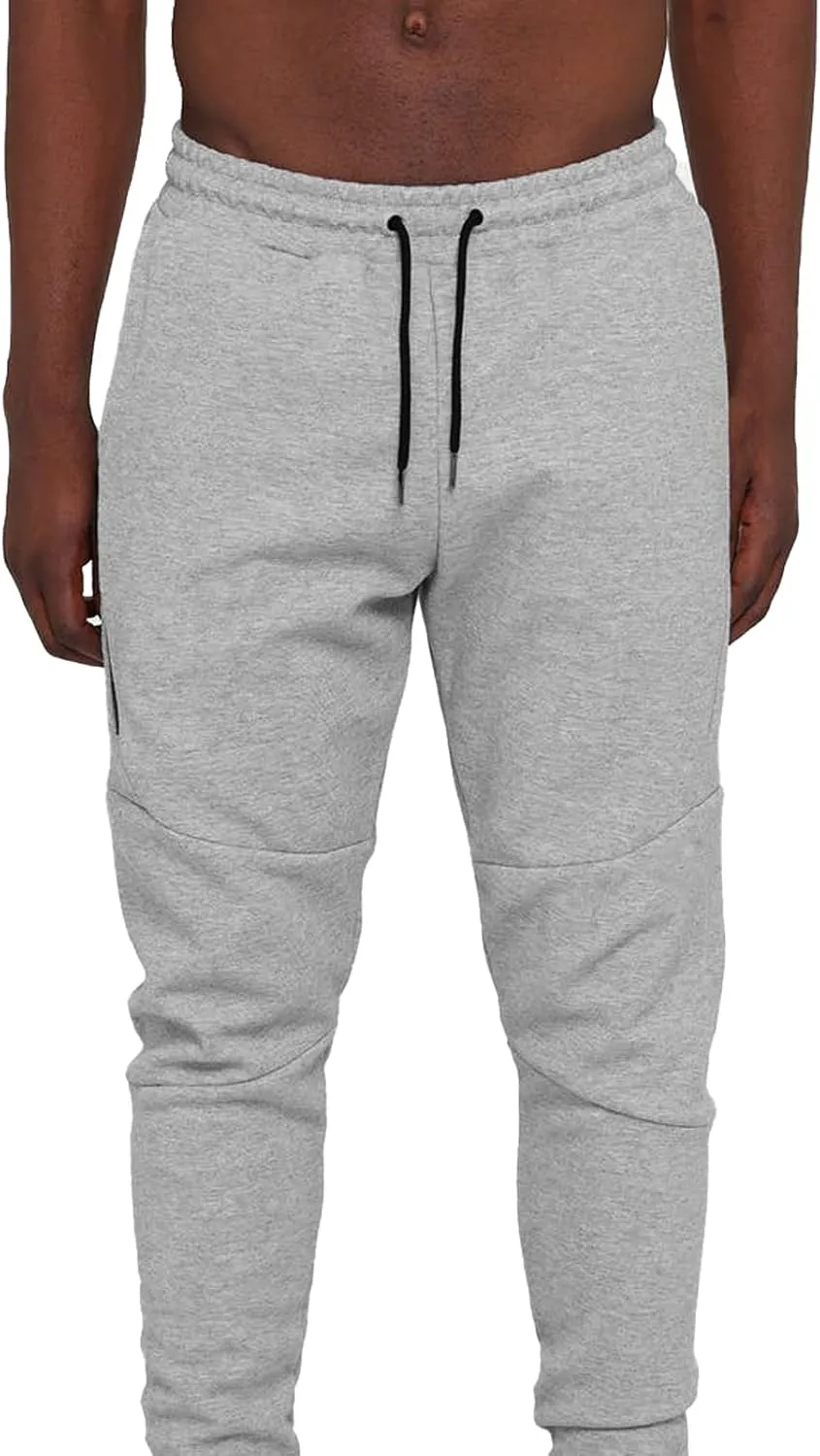 A WATERWANG Men's Slim Jogger Pants, Tapered Athletic Sweatpants for Jogging Running Exercise Gym Workout