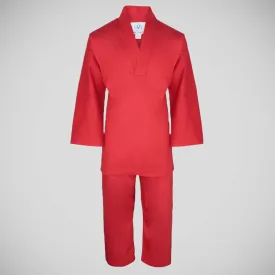 Bytomic Kids V-Neck Uniform Red