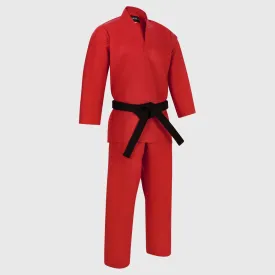 Bytomic Red Label V-Neck Kids Martial Arts Uniform Red