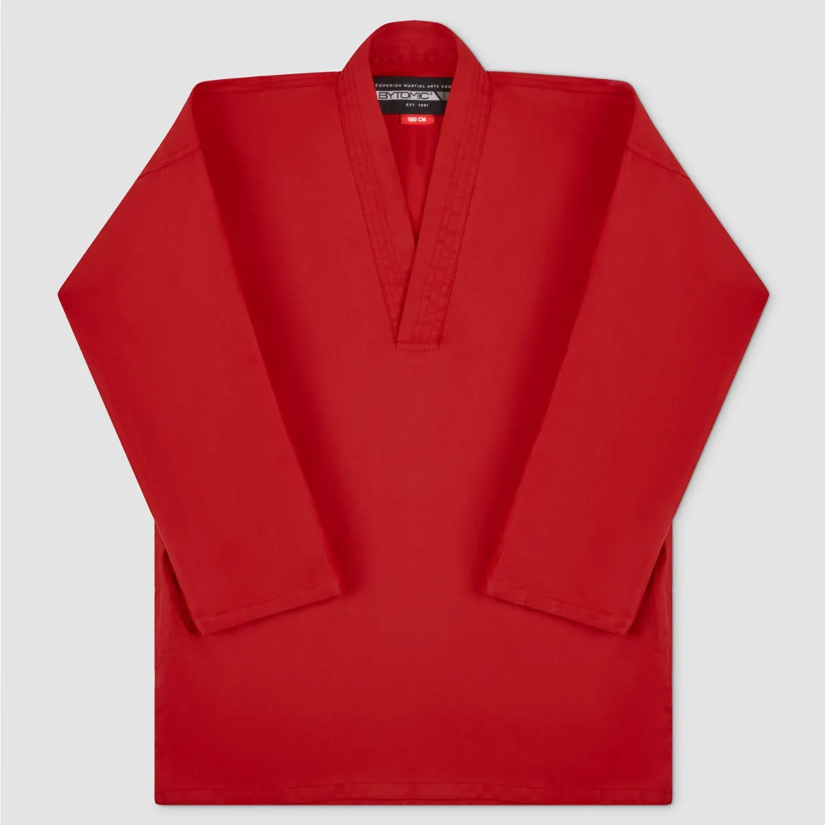 Bytomic Red Label V-Neck Kids Martial Arts Uniform Red