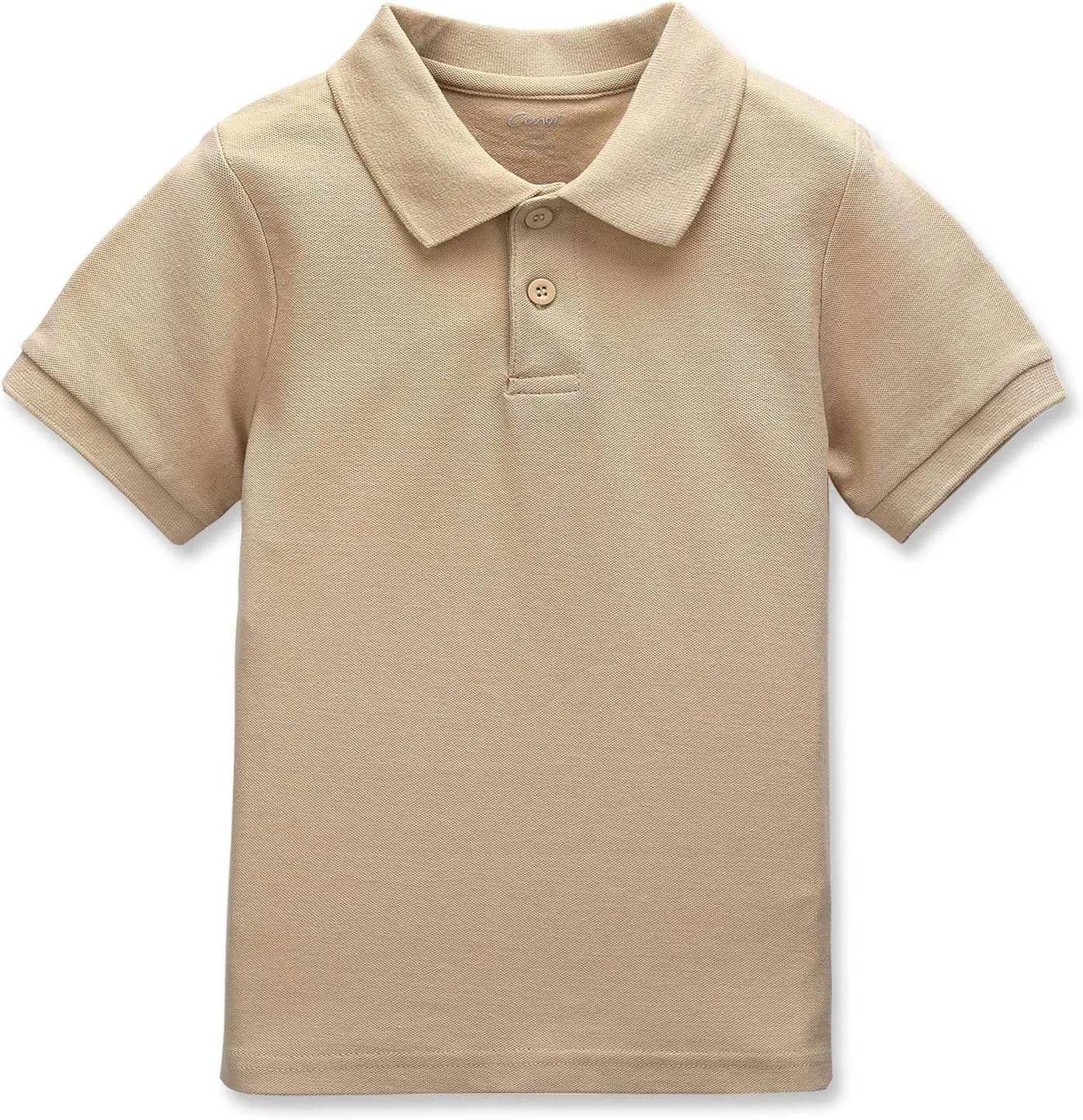 CUNYI Boys' Cotton Pique Polo Shirts Uniform Short Sleeve Tops