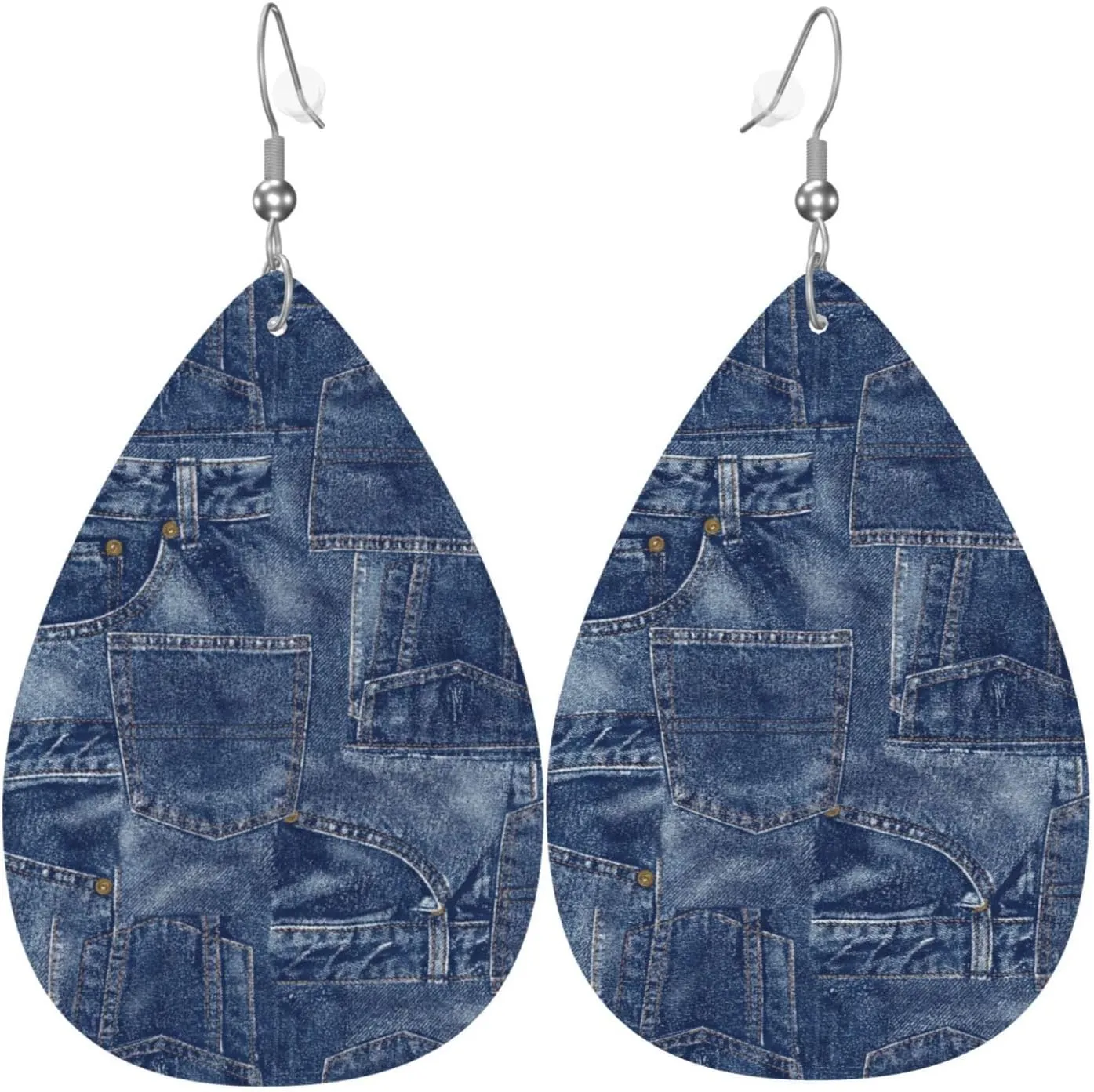 Fashion Art Leather Earrings For Women, Death Of Day Double-sided Teardrop Earring, Leaf Dangle Drop Earrings, Art Earrings Jewelry For Beach Party Gift