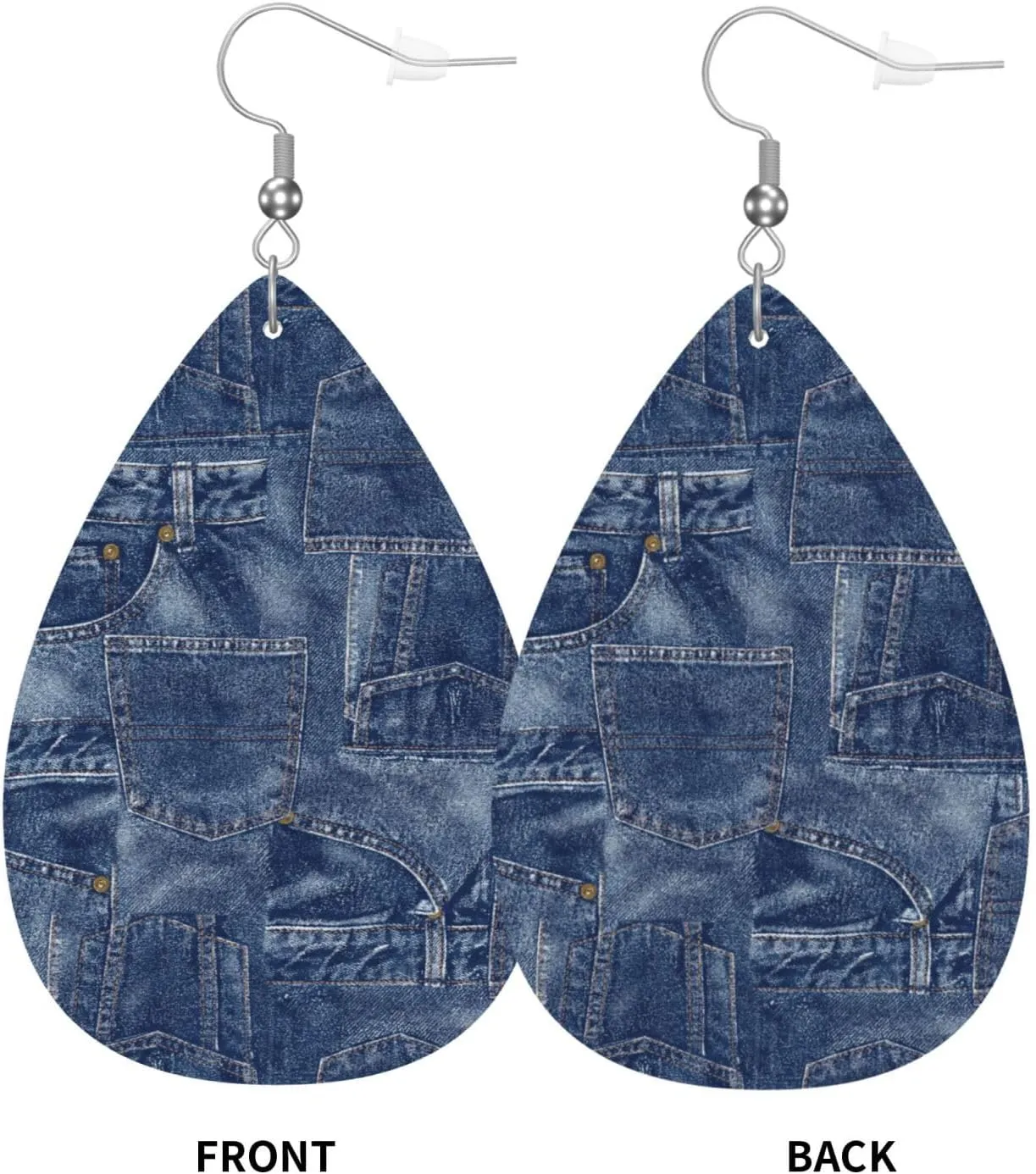 Fashion Art Leather Earrings For Women, Death Of Day Double-sided Teardrop Earring, Leaf Dangle Drop Earrings, Art Earrings Jewelry For Beach Party Gift