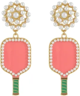 Madison Tyler Sport Earrings for Women | Golf Carts Pickleball Football Tennis I love Rugby Earring | Cute Statement Earrings for Women | Game Day Earrings Dangling Jewelry