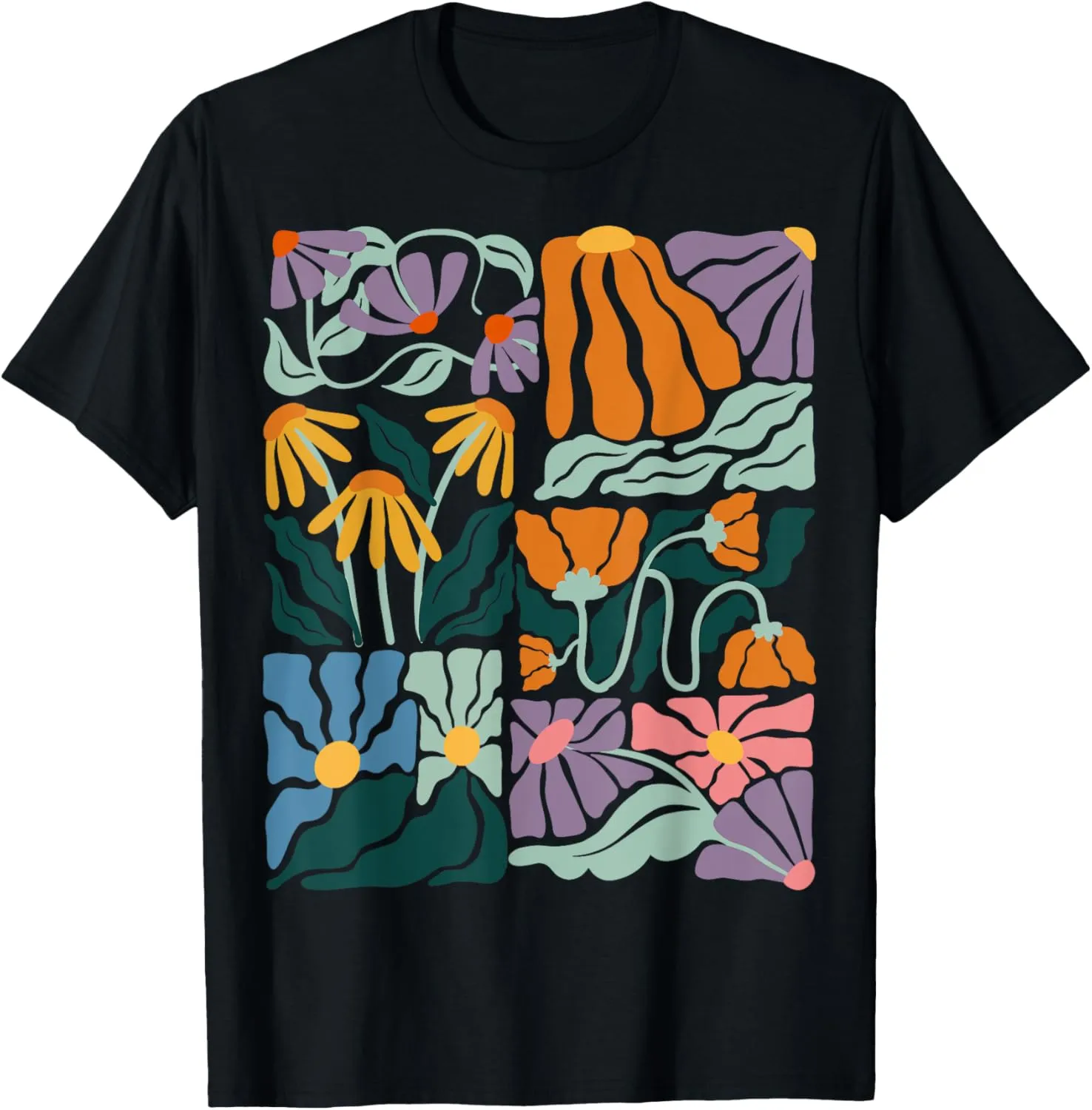 Matisse Painting Cool Aesthetic Art Earthy Abstract Autumn T-Shirt