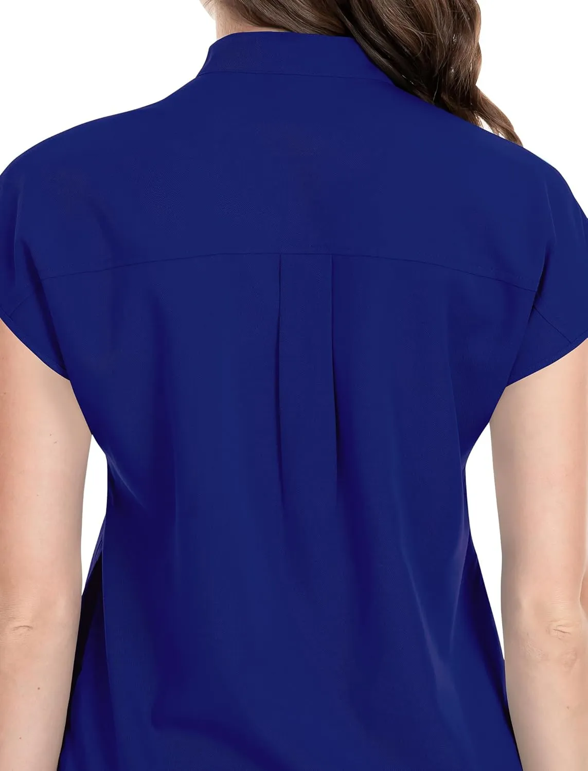 niaahinn Scrubs Set for Women Nurse Uniform Jogger Suit Stretch Top & Pants with Multi Pocket for Nurse Esthetician Workwear