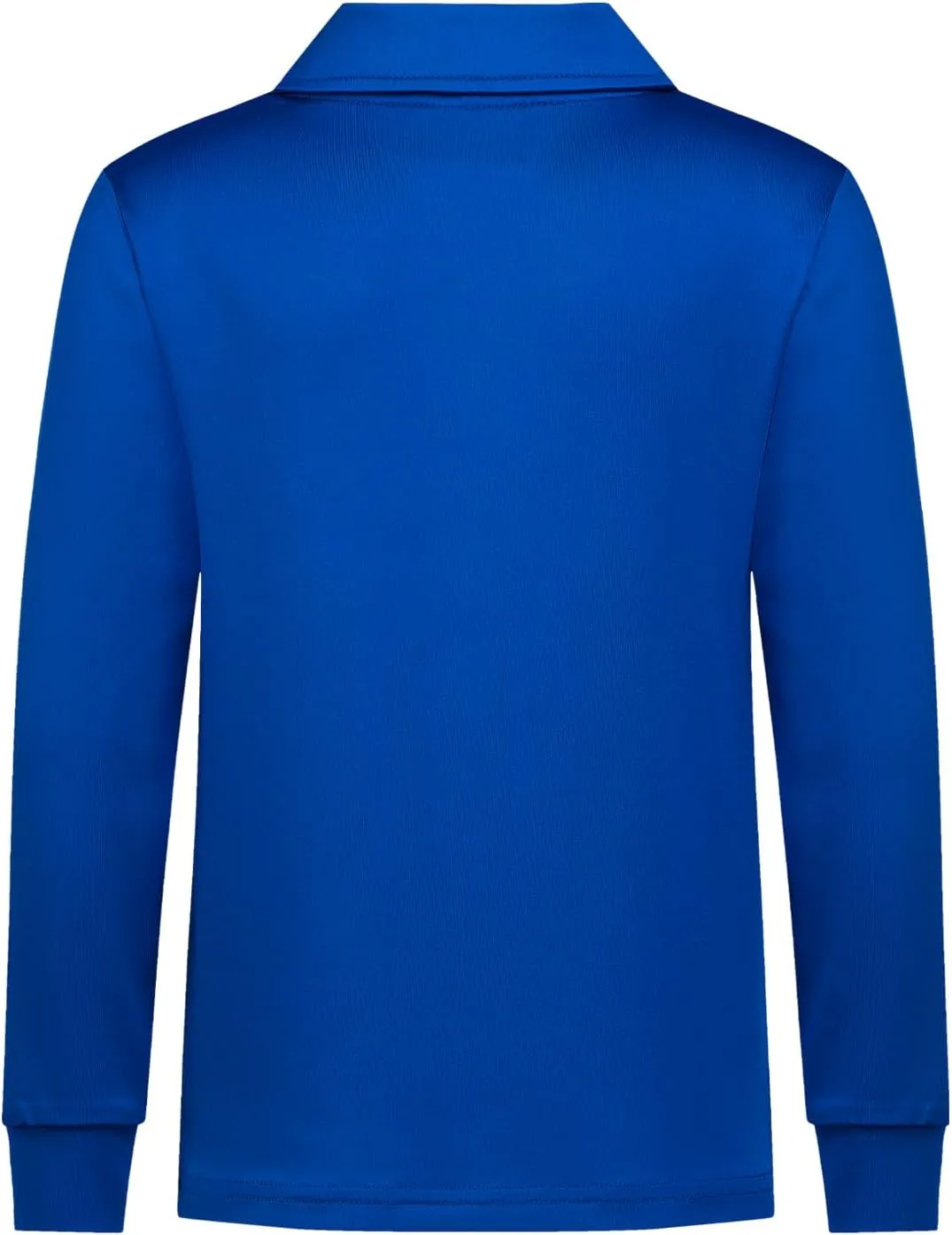 QBK Boys' Performance Polo Kids Collared Golf Shirts Long Sleeve School Uniform for 4T-16Y