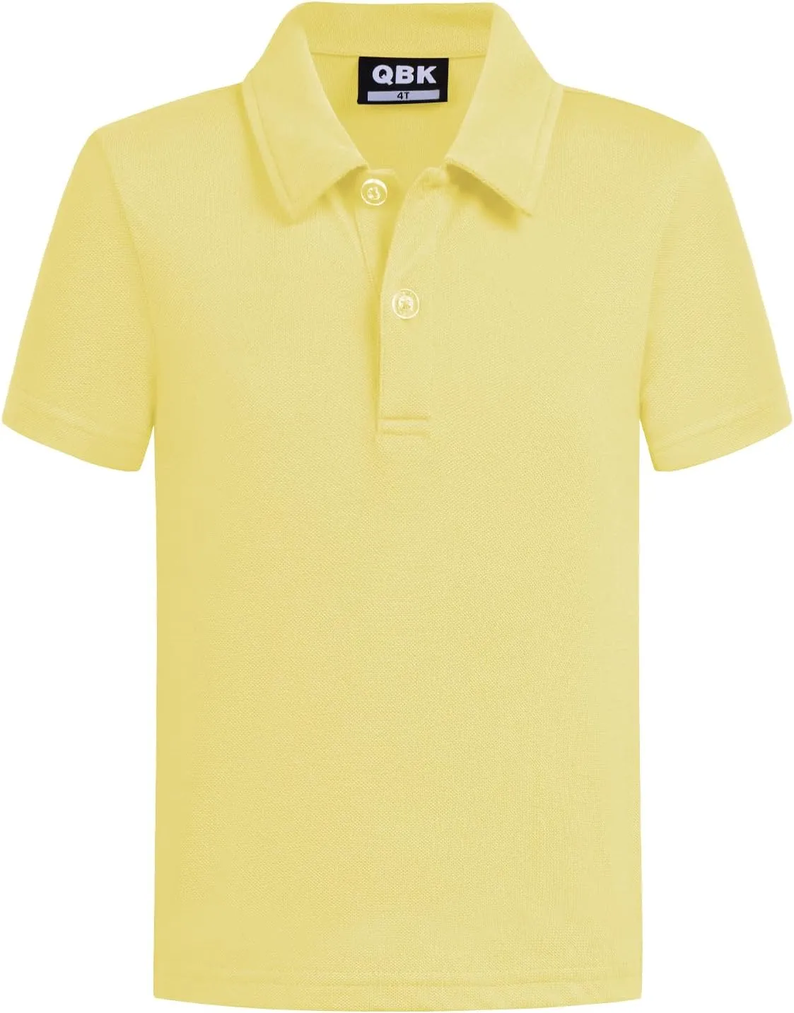 QBK Toddler to Youth Boys' School Uniform Pique Polo Kids Short Sleeve Collared Golf Shirt