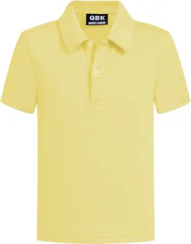 QBK Toddler to Youth Boys' School Uniform Pique Polo Kids Short Sleeve Collared Golf Shirt