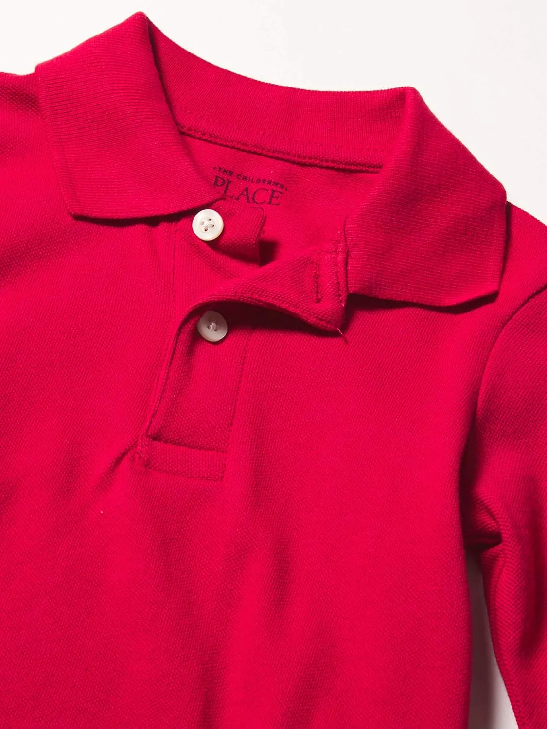 The Children's Place boys Uniform Long Sleeve Pique Polo