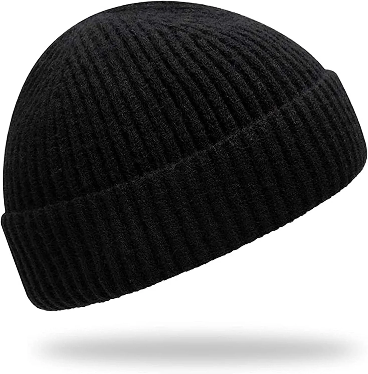Trawler Beanie Watch Hat Roll-up Edge,Fisherman Ski Winter Warm Knit Caps Unisex