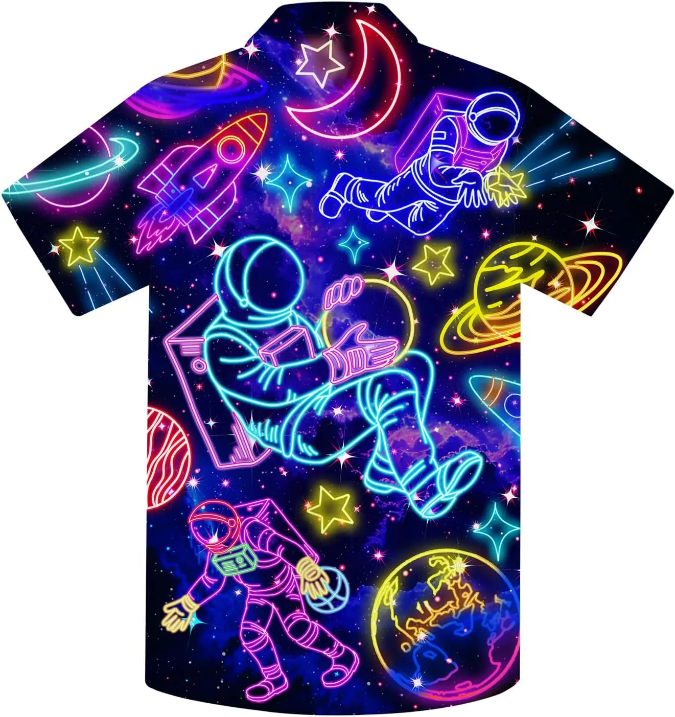 uideazone Boys Hawaiian Shirts Novelty Printed Funky Short Sleeve Button Down Shirt Kids Aloha Luau Shirt 7-14T