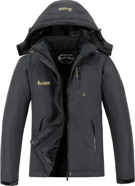 V.A.TOR 189 UNCO&BOROR Women Thermal Insulated Ski Jacket,Waterproof Windproof Coat with Hood for Hiking & Snowboarding