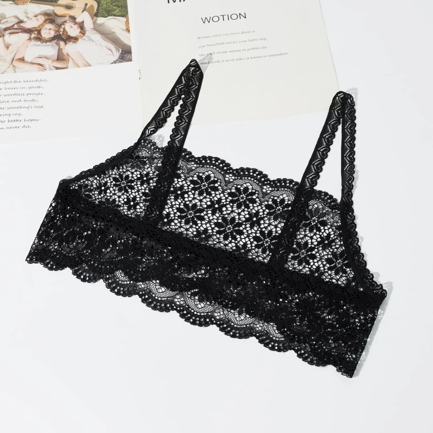 Women's Lace Camisole Crop Tops Modesty Panel Cleavage Cover up for Low Neckline Low Cut Dress