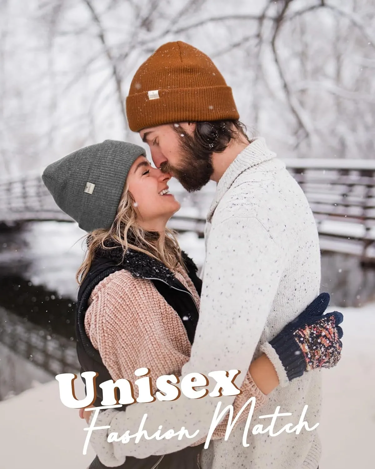 YANIBEST Beanie Hat for Women Men Satin Lined Beanie Hats Winter Hat Womens Cuffed Beanies Knit Skull Cap Warm Ski Hat Unisex