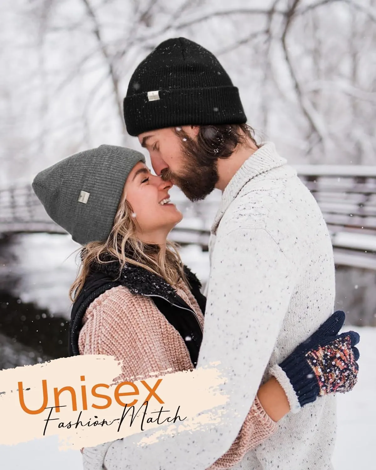 YANIBEST Beanie Hat for Women Men Satin Lined Beanie Hats Winter Hat Womens Cuffed Beanies Knit Skull Cap Warm Ski Hat Unisex