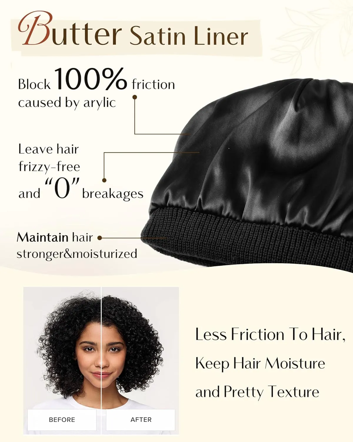 YANIBEST Beanie Hat for Women Men Satin Lined Beanie Hats Winter Hat Womens Cuffed Beanies Knit Skull Cap Warm Ski Hat Unisex