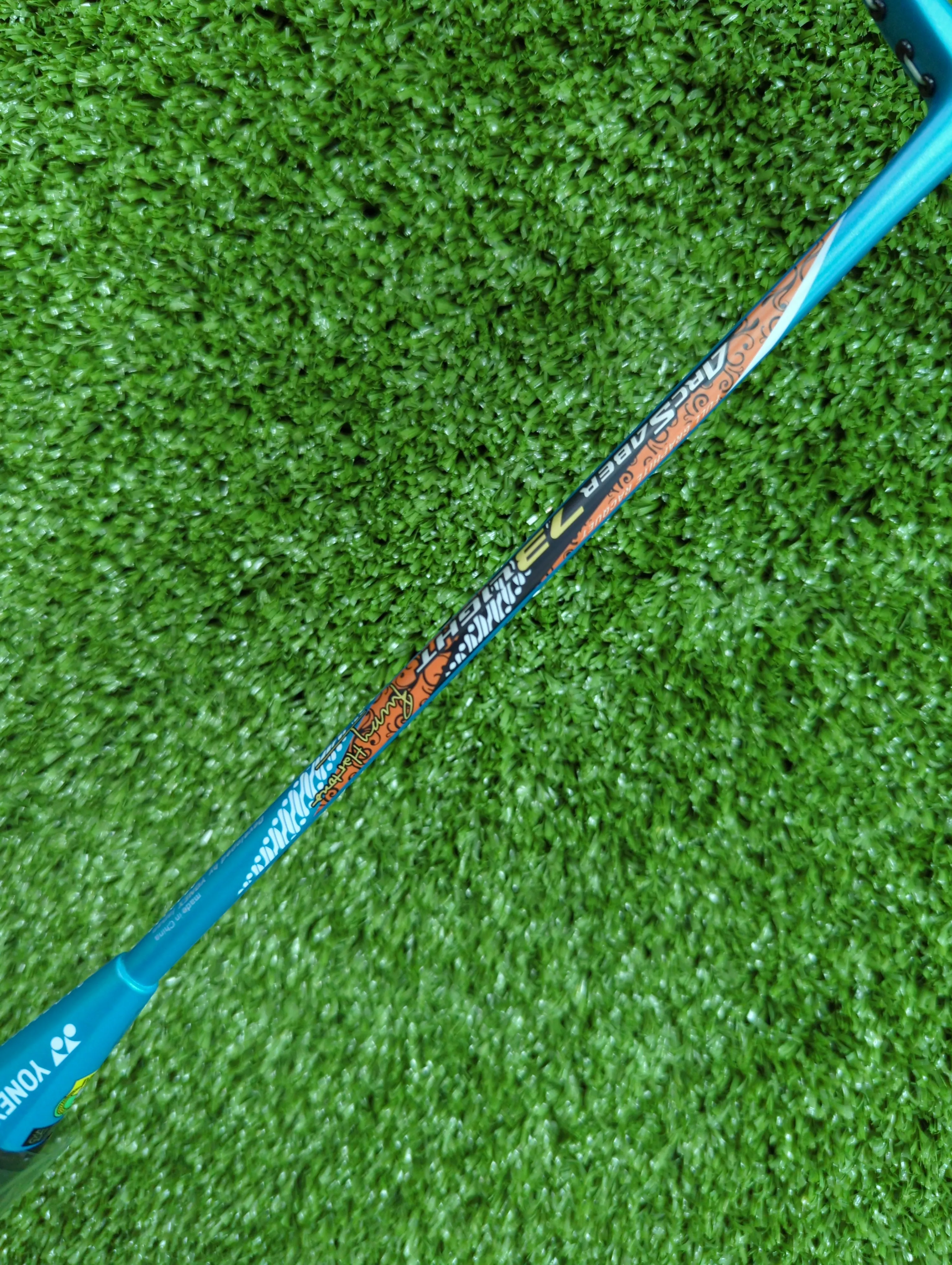 Yonex Arcsaber 73 Light Aqua Blue Badminton Racket Prestrung Blue - Made in China